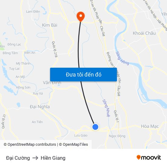 Đại Cường to Hiền Giang map