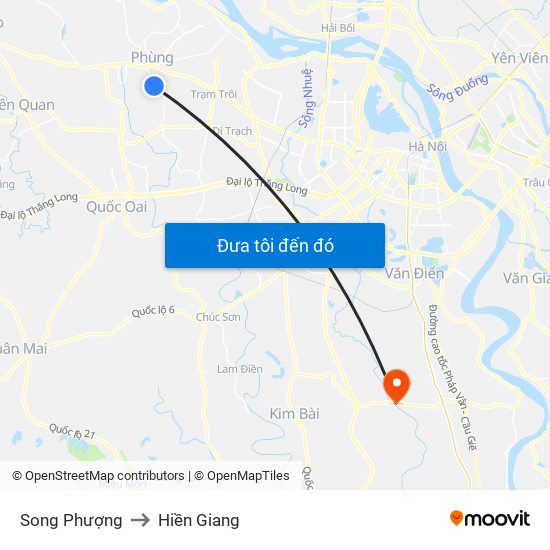 Song Phượng to Hiền Giang map