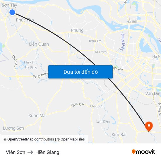 Viên Sơn to Hiền Giang map
