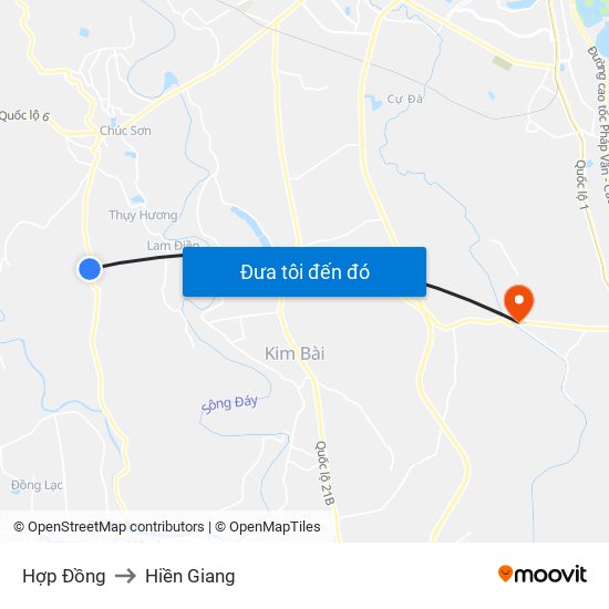 Hợp Đồng to Hiền Giang map