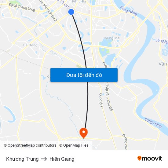 Khương Trung to Hiền Giang map