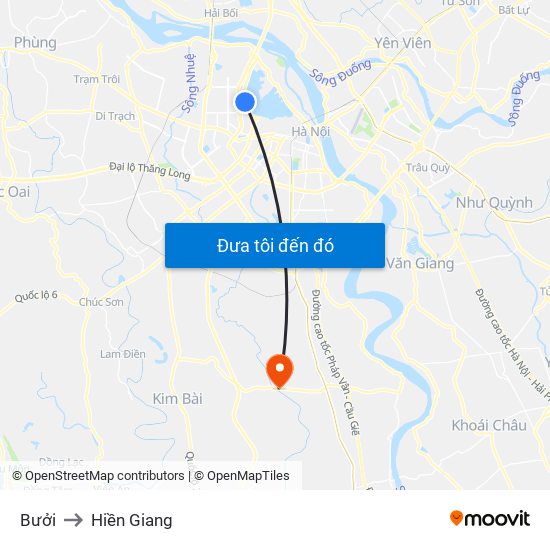 Bưởi to Hiền Giang map