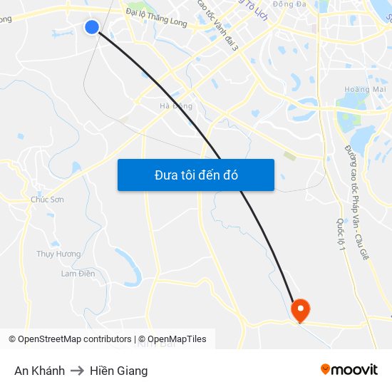 An Khánh to Hiền Giang map