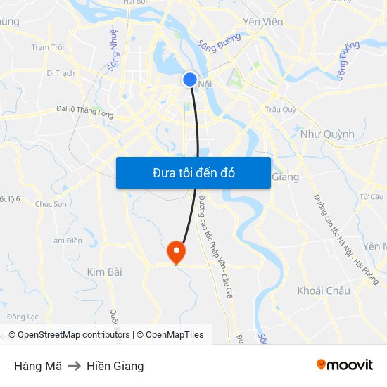 Hàng Mã to Hiền Giang map