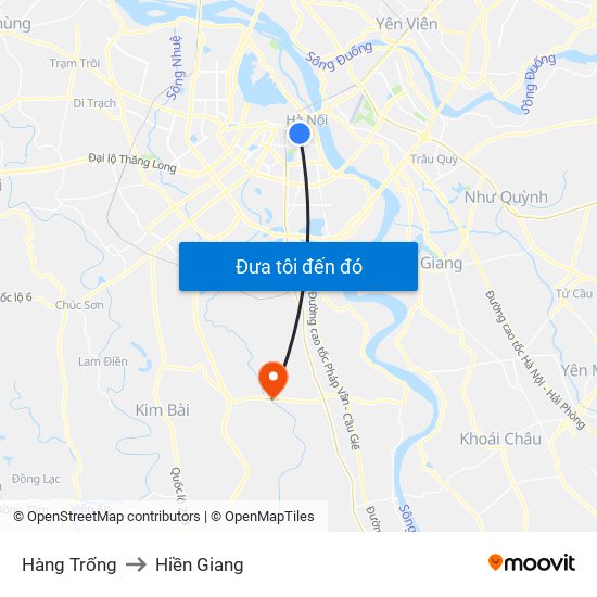 Hàng Trống to Hiền Giang map