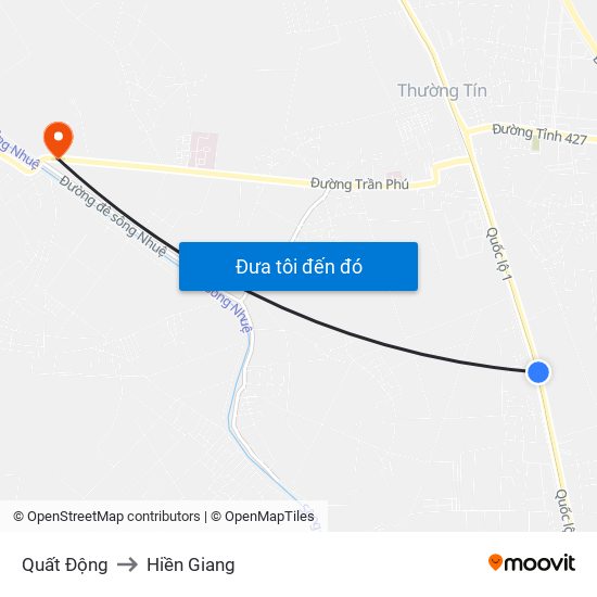 Quất Động to Hiền Giang map