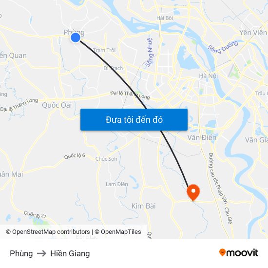 Phùng to Hiền Giang map