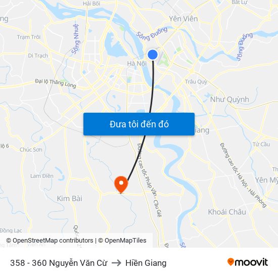 358 - 360 Nguyễn Văn Cừ to Hiền Giang map