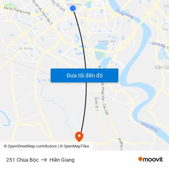 251 Chùa Bộc to Hiền Giang map