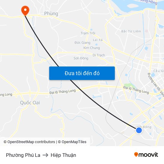 Phường Phú La to Hiệp Thuận map