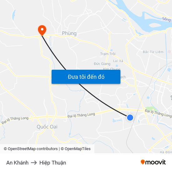 An Khánh to Hiệp Thuận map