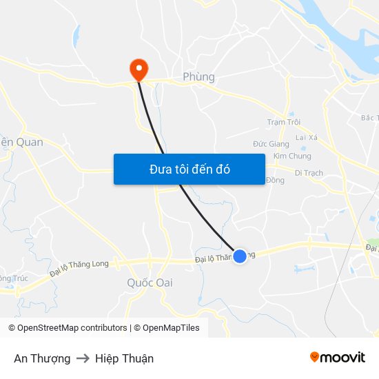 An Thượng to Hiệp Thuận map