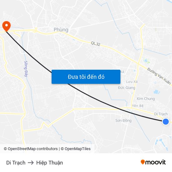 Di Trạch to Hiệp Thuận map