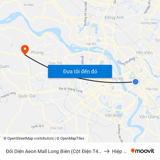 Đối Diện Aeon Mall Long Biên (Cột Điện T4a/2a-B Đường Cổ Linh) to Hiệp Thuận map