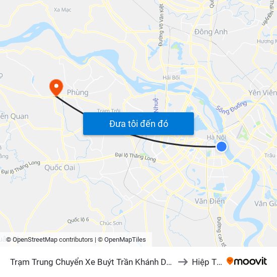 Trạm Trung Chuyển Xe Buýt Trần Khánh Dư (Khu Đón Khách) to Hiệp Thuận map