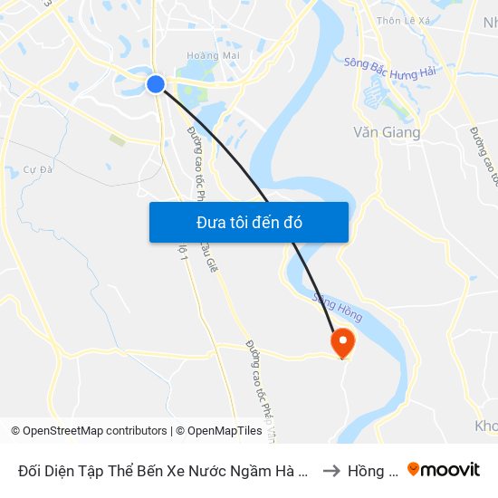 Đối Diện Tập Thể Bến Xe Nước Ngầm Hà Nội - Ngọc Hồi to Hồng Vân map
