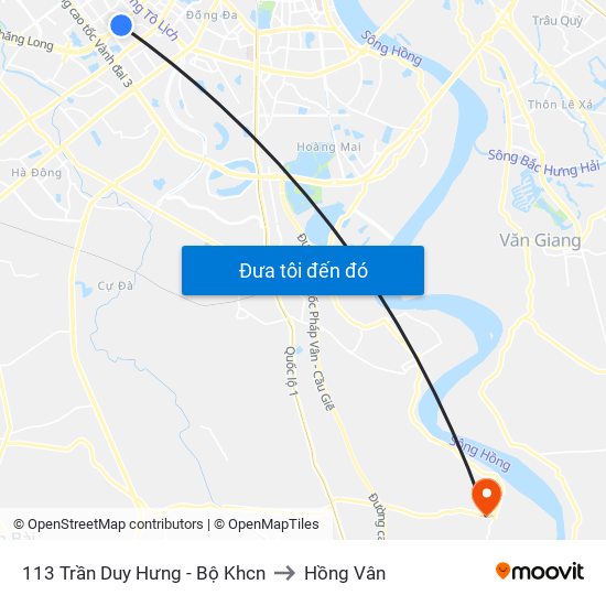 113 Trần Duy Hưng - Bộ Khcn to Hồng Vân map