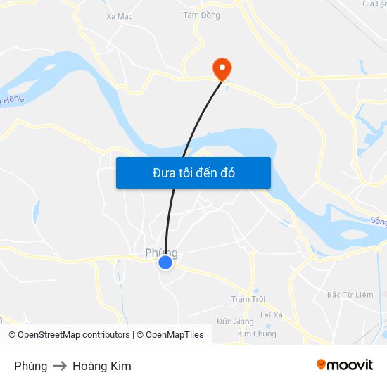 Phùng to Hoàng Kim map