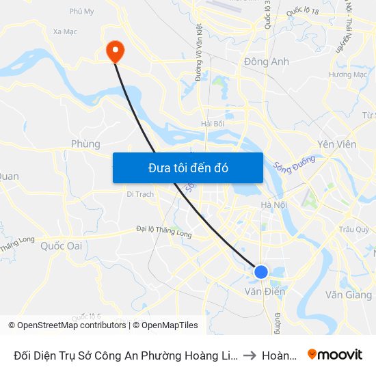 Đối Diện Trụ Sở Công An Phường Hoàng Liệt- 1277 Giải Phóng to Hoàng Kim map