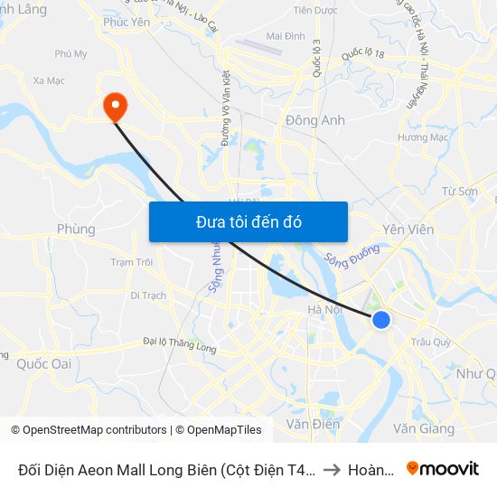 Đối Diện Aeon Mall Long Biên (Cột Điện T4a/2a-B Đường Cổ Linh) to Hoàng Kim map