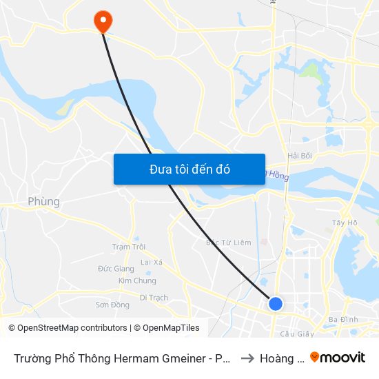 Trường Phổ Thông Hermam Gmeiner - Phạm Văn Đồng to Hoàng Kim map