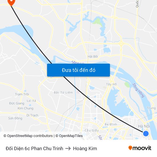 Đối Diện 6c Phan Chu Trinh to Hoàng Kim map