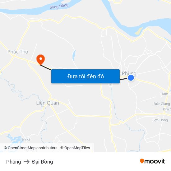 Phùng to Đại Đồng map