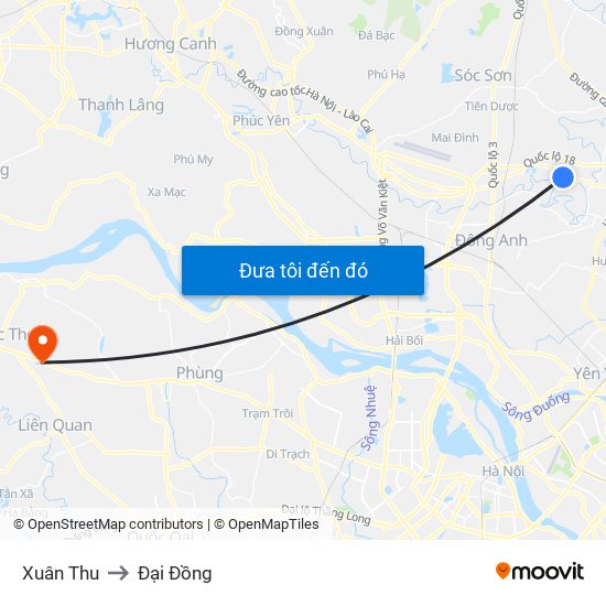 Xuân Thu to Đại Đồng map