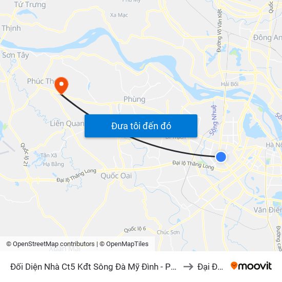 Đối Diện Nhà Ct5 Kđt Sông Đà Mỹ Đình - Phạm Hùng to Đại Đồng map