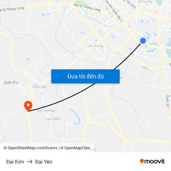 Đại Kim to Đại Yên map