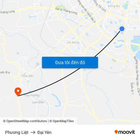 Phương Liệt to Đại Yên map