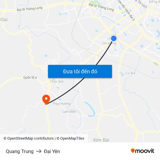 Quang Trung to Đại Yên map