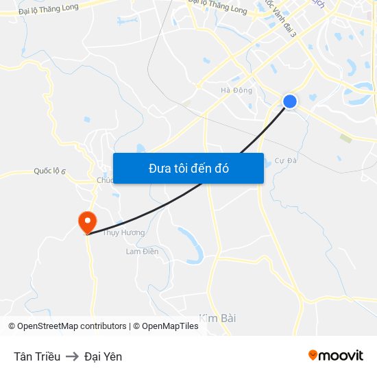 Tân Triều to Đại Yên map