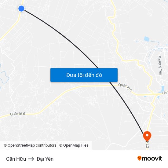 Cấn Hữu to Đại Yên map