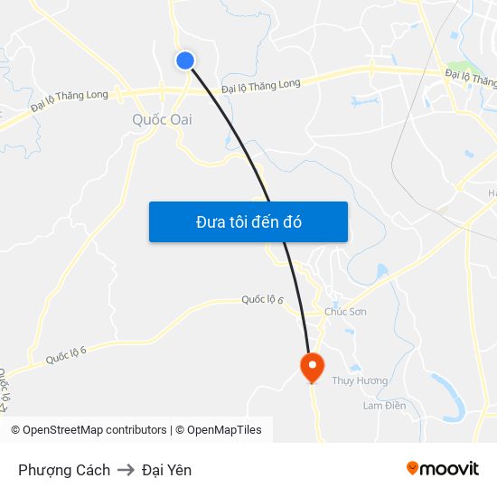 Phượng Cách to Đại Yên map