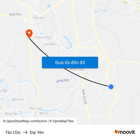 Tân Ước to Đại Yên map