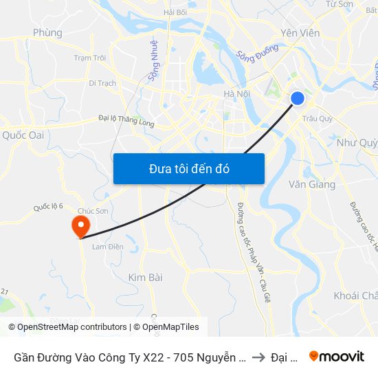 Gần Đường Vào Công Ty X22 - 705 Nguyễn Văn Linh to Đại Yên map