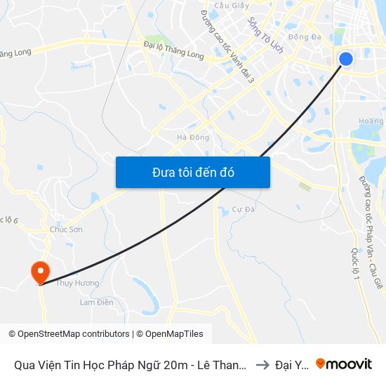 Qua Viện Tin Học Pháp Ngữ 20m - Lê Thanh Nghị to Đại Yên map