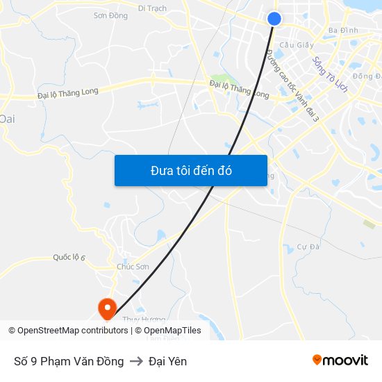 Trường Phổ Thông Hermam Gmeiner - Phạm Văn Đồng to Đại Yên map