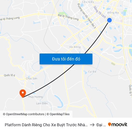 Platform Dành Riêng Cho Xe Buýt Trước Nhà 604 Trường Chinh to Đại Yên map
