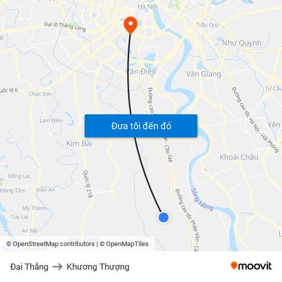 Đại Thắng to Khương Thượng map