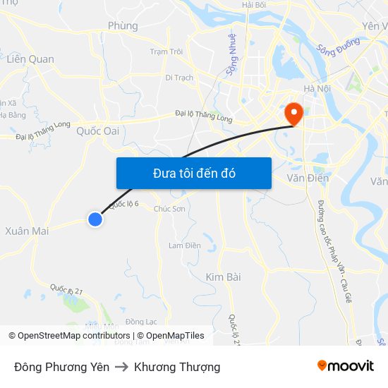 Đông Phương Yên to Khương Thượng map