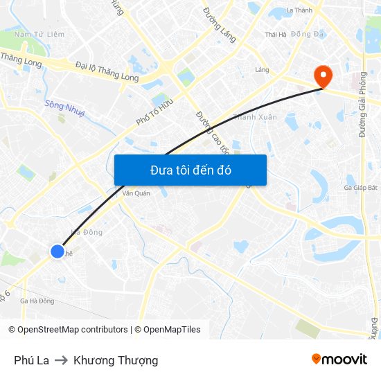 Phú La to Khương Thượng map