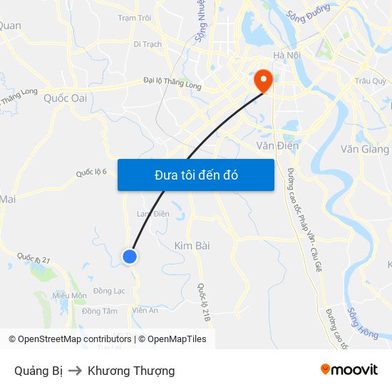 Quảng Bị to Khương Thượng map