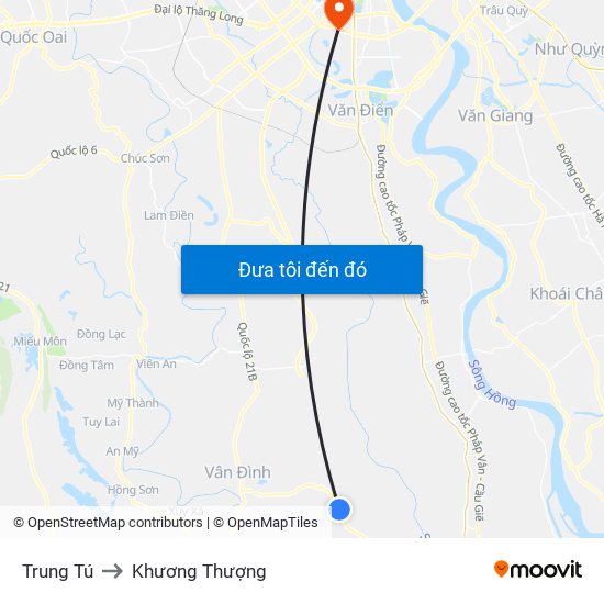 Trung Tú to Khương Thượng map