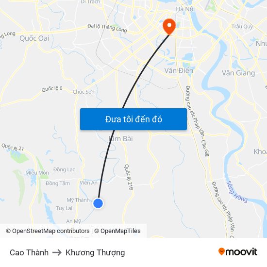 Cao Thành to Khương Thượng map