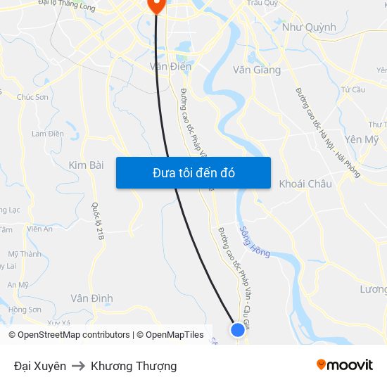 Đại Xuyên to Khương Thượng map