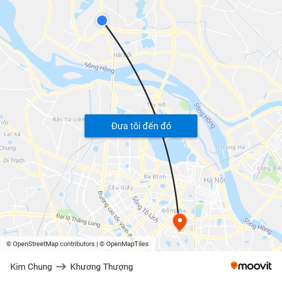 Kim Chung to Khương Thượng map