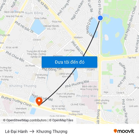 Lê Đại Hành to Khương Thượng map
