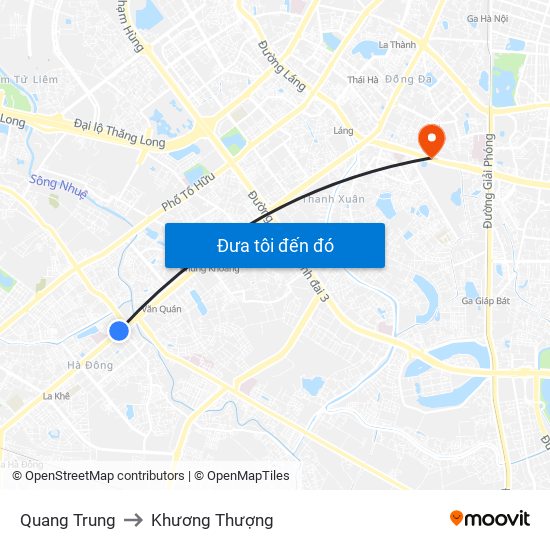 Quang Trung to Khương Thượng map